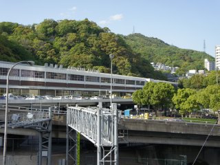 The Shin Kobe bullet train station. The station is accessible within 10 minutes from Kobe&#39;s city center of Sannomiya. The ropeway to&nbsp;Mount Maya and the hiking trail starts on the opposite side of the station.&nbsp;