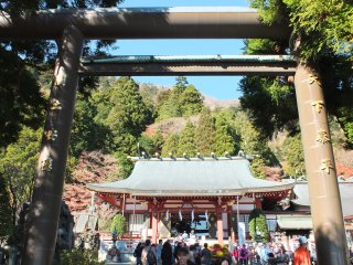 Entrance to the Afuri Shrine&#39;s lower shrine