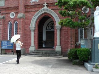 Entrance to Aosagaura Church