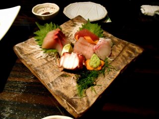 Sashimi (sliced raw fish) assortment. Fresh and yummy!
