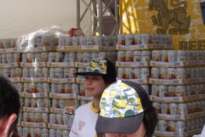 Mountain of Singha beer? Check