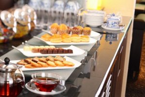 delightful petit fours for afternoon tea at the Club Lounge