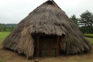 One of the preserved huts at the Sanno Historic Park in Kurihara.