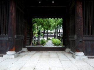 View through the small gate