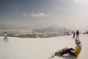 Perfect slopes and fantastic view of Mount Yotei