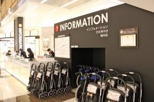 The Information Desk located on 1F of Grand Mall can provide brochures printed in other languages and info on tax-free shopping for short stay visitors.