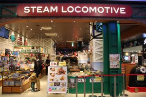 Steam Locomotive is an awesome cafe that features multiple train sets running throughout a miniature version of Tokyo City and more!