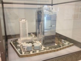 A scale model of the Sky Building and it&#39;s surroundings