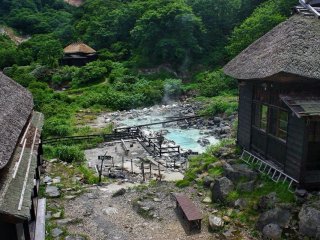 Kuroyu consists of a ramshackle collection of wooden buildings set deep in the forest. Stunning surroundings, steaming pools and the strong smell of sulphur greet you upon your arrival. Drop your bags in your room and head to the baths!