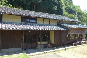 The traditional ryokan, now a ceramics museum and gift shop
