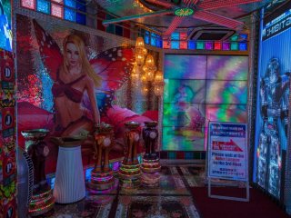 Entrance area of the Robot Restaurant - the decorations are already quite extravagant
