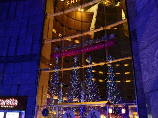 The nearby Caretta Shiodome shopping complex offers plenty of restaurants for dining before or after the light show.
