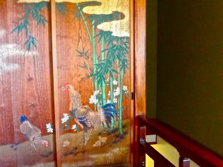 Gorgeous painting on sliding door