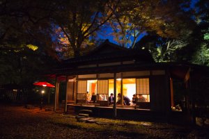 A teahouse is also in the garden for you to take a break from the crowds and relax