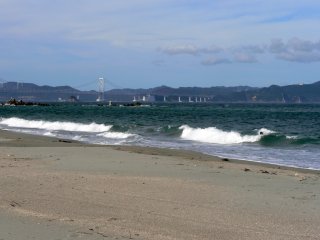 View of the bridge to Awaji Island