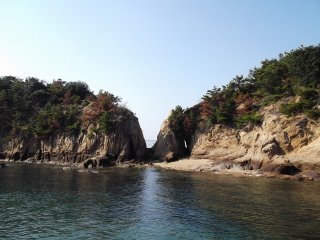 The rocky coast