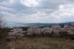 Lake Biwa on the far left