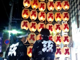 Night Lanterns at the Kanto Festival in Akita After Dark