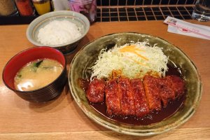 Misokatsu set meal