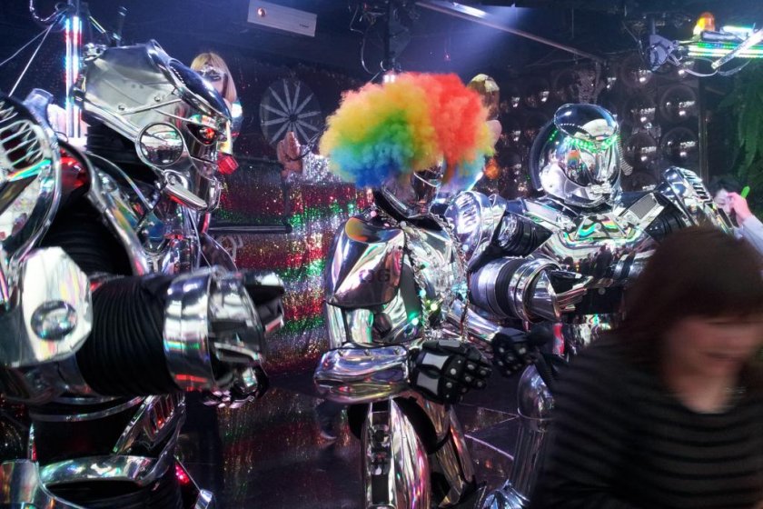 Even robots like to party