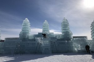 Last year's event had an ice replica of Cambodia's Angkor Wat
