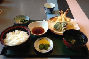 The tempura lunch at Isonokawa