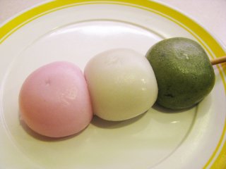Dango is a traditional dessert made from rice