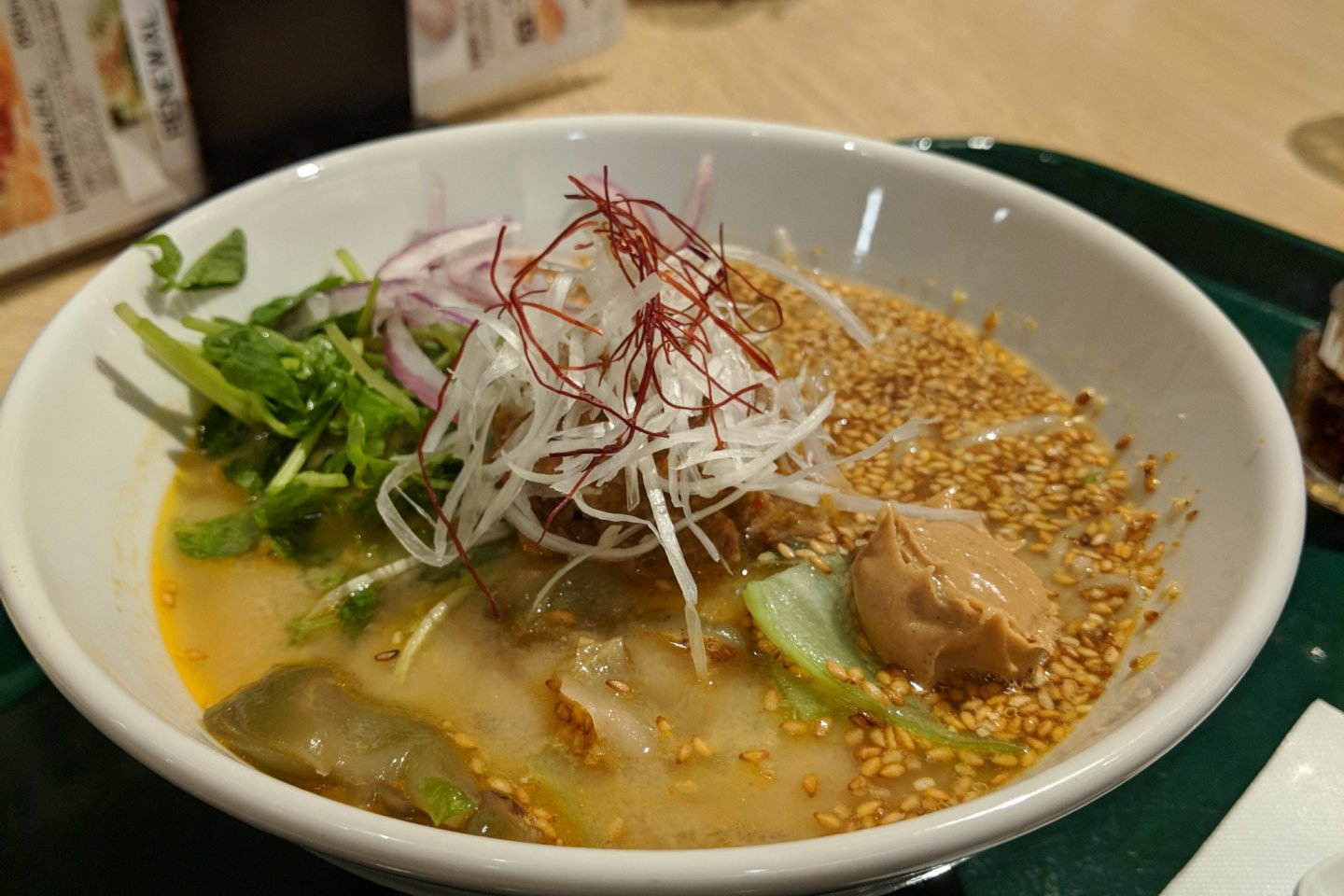 The tantan noodles are the signature dish here
