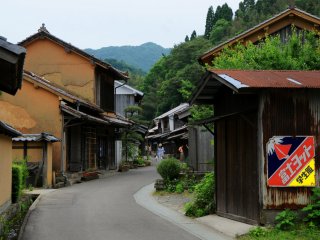 The main street is similar to post towns in the Kiso Valley.