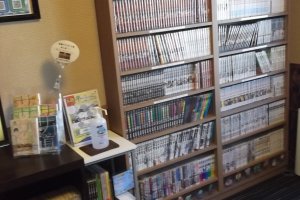 The manga library in the rest area