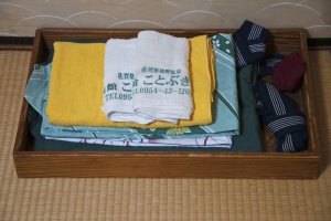 Bath towels and yukata