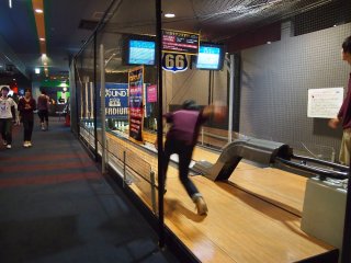 Miniature bowling alleys