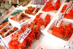 The fresh and huge crabs that Hokkaido is so famous for.