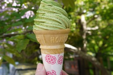 <p>Matcha ice-cream dusted with pure matcha powder... delicious!</p>