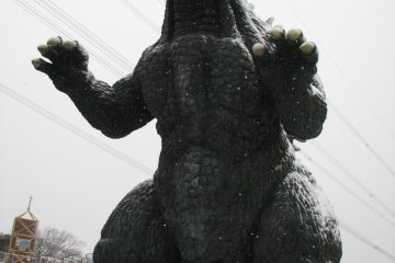 <p>A view of the Godzilla Slide with the entrance to the slide visible.</p>