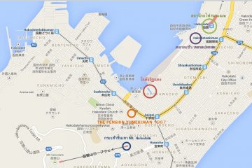 <p>แผนที่สำหรับการเดินทางมาที่พัก The Pension Yumekukan และสถานที่ท่องเที่ยวโดยรอบ</p>