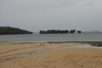 Sandy beach on Iriomote Island