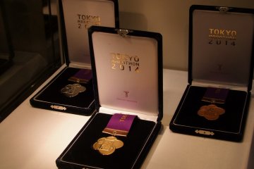 <p>This year&#39;s medals on display
&nbsp;</p>