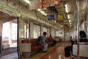 <p>บนรถไฟระหว่างทางกลับ Nagoya</p>