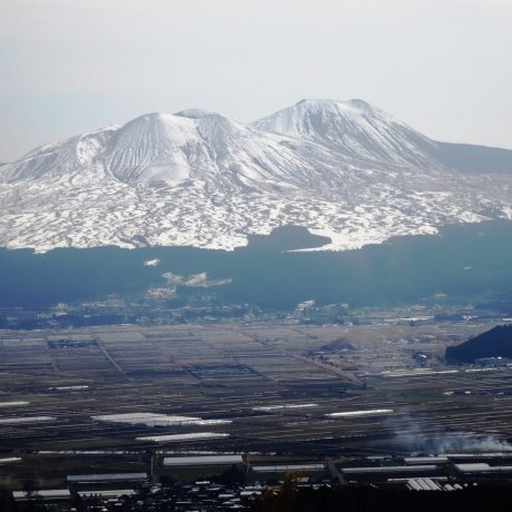 บริเวณ Mt Aso ในฤดูหนาว