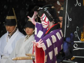The iconic expression of Kabuki.