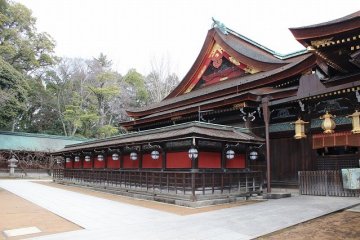 <p>A view of the back of the main shrine</p>