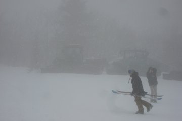 <p>The vehicles that go up the mountain for snow monster tours.</p>