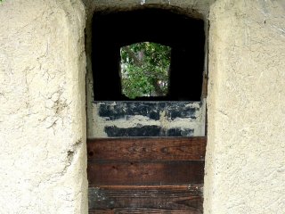 View through a kiln