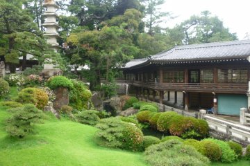Behind the Buddhist half of Tokokawa Inari is a splendid garden