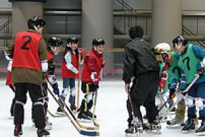 Ice-hockey practice