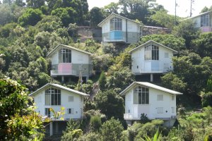 resort homes on the hills near Nishiwaki beach