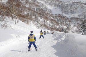 パノラマコース、他県の高校のスキー旅行も多い / Panorama course