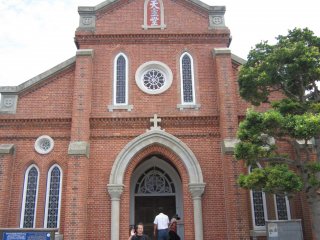 Front view of Aosagaura Church