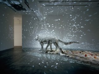 &quot;The planet is covered by silvery sleep&quot; at Mizuma Art Gallery, Tokyo (2006)

Photo by Atsushi Nakamichi (Nacasa&amp;Partners)